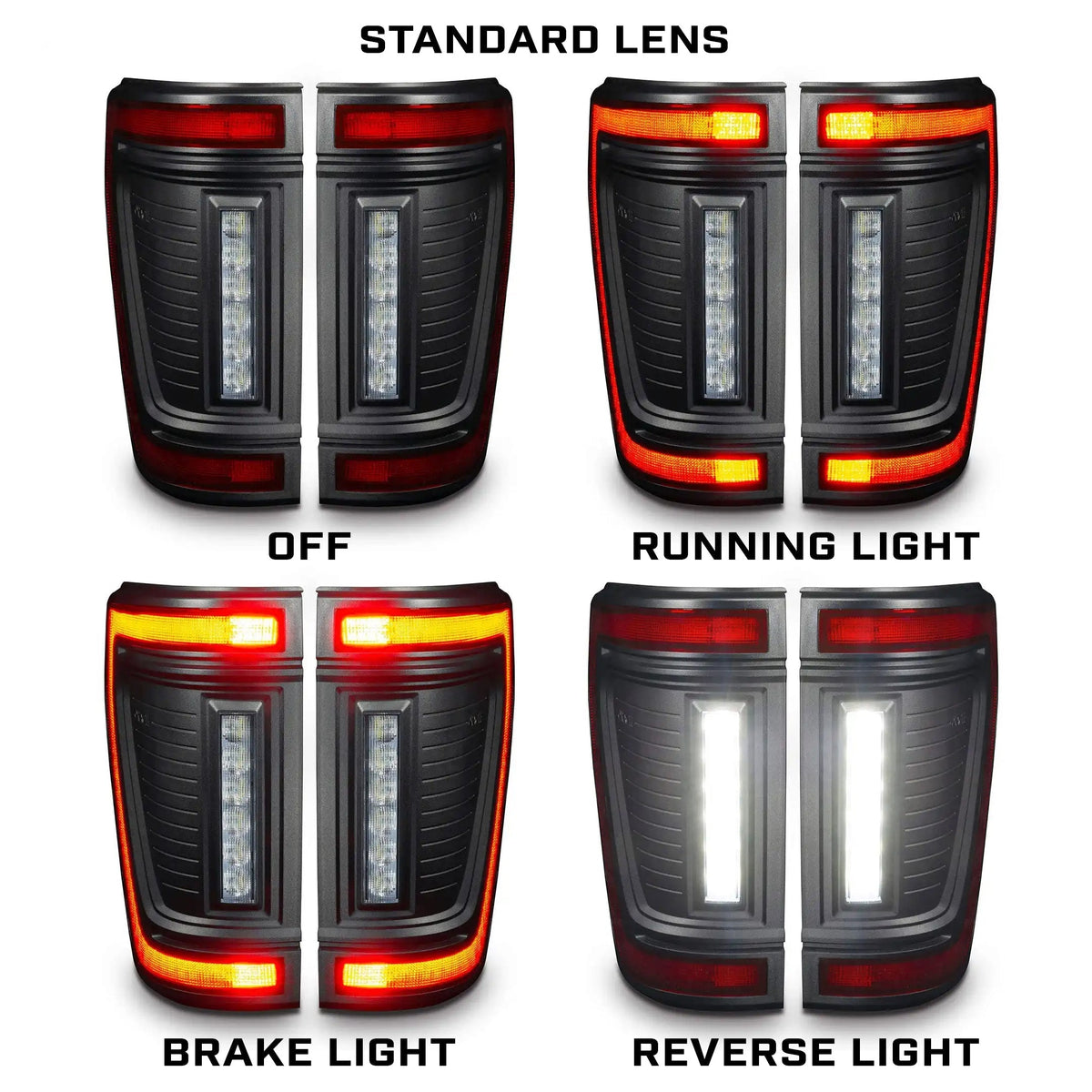 2021-2025 Ford F150 ORACLE Lighting Flush Style LED Tail Lights