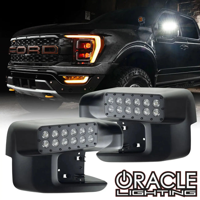 2021-2025 Ford F150/Raptor ORACLE Lighting LED Off-Road Side Mirror Ditch Lights