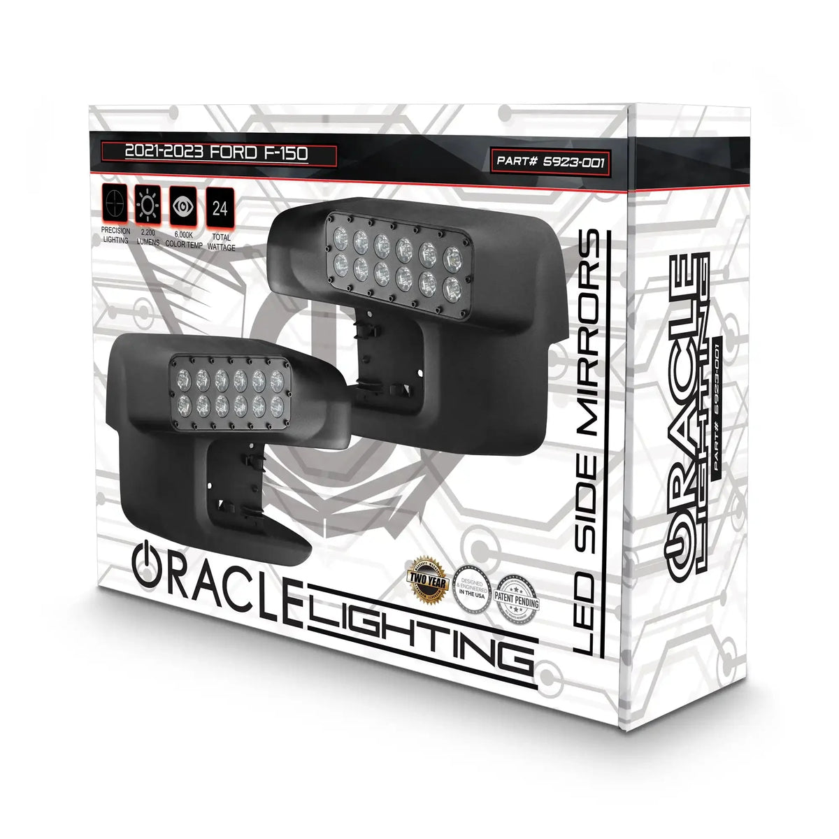 2021-2025 Ford F150/Raptor ORACLE Lighting LED Off-Road Side Mirror Ditch Lights