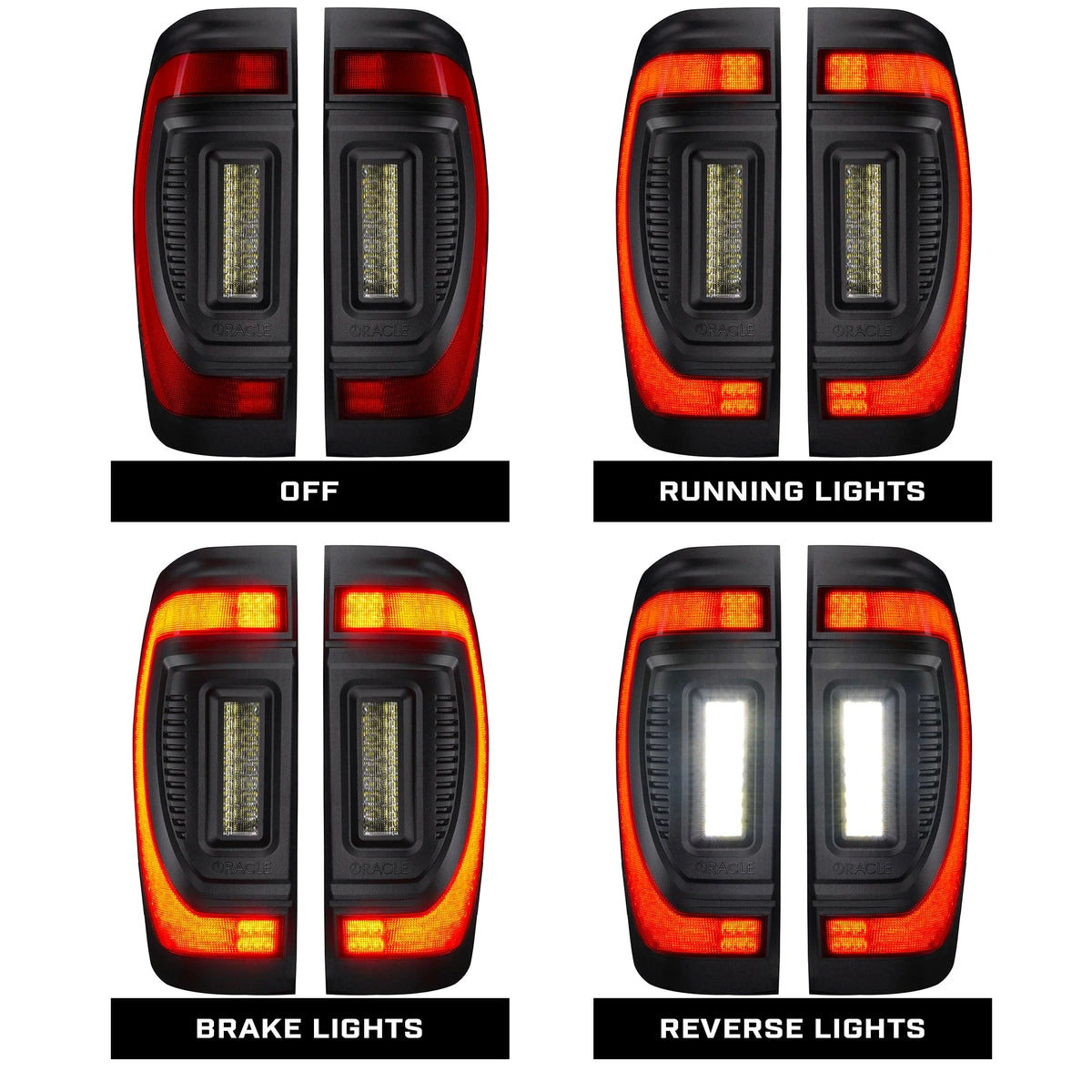 2019-2026 GMC Sierra 1500 ORACLE Flush Mount LED Tail Lights with Sequential Turn Signals