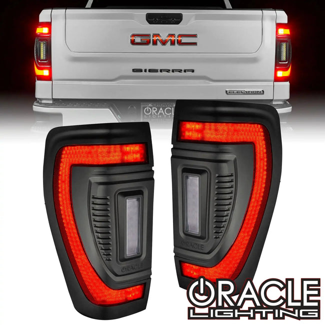 2019-2026 GMC Sierra 1500 ORACLE Flush Mount LED Tail Lights with Sequential Turn Signals