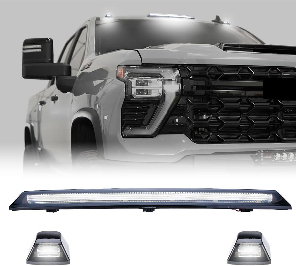 2020-2026+ GMC Chevy 1500/2500/3500 Sierra Silverado Smoked Switchback LED Mirror Lights