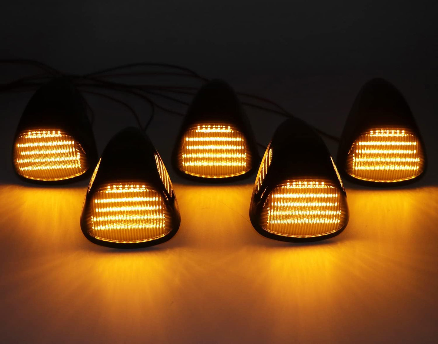 1999-2016 Ford F250/F/350/F450 Super Duty Clear Smoked White Amber LED Roof Cab Lights