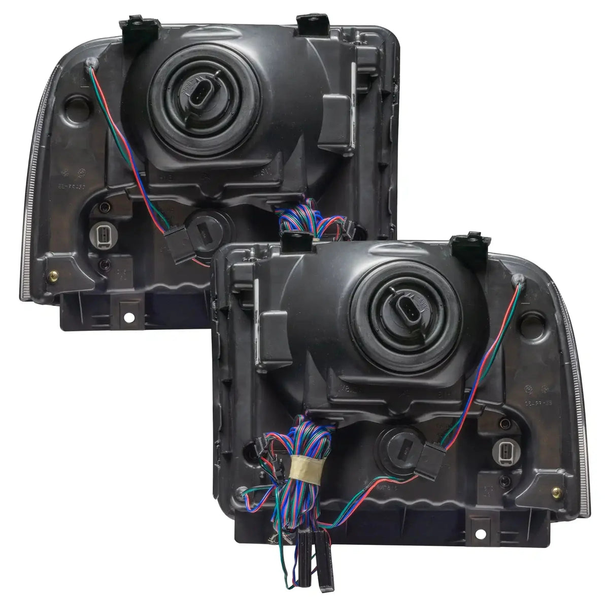 2005-2007 Ford F250/F350 Super Duty ORACLE Lighting Pre-Assembled Halo Headlights - Chrome Housing