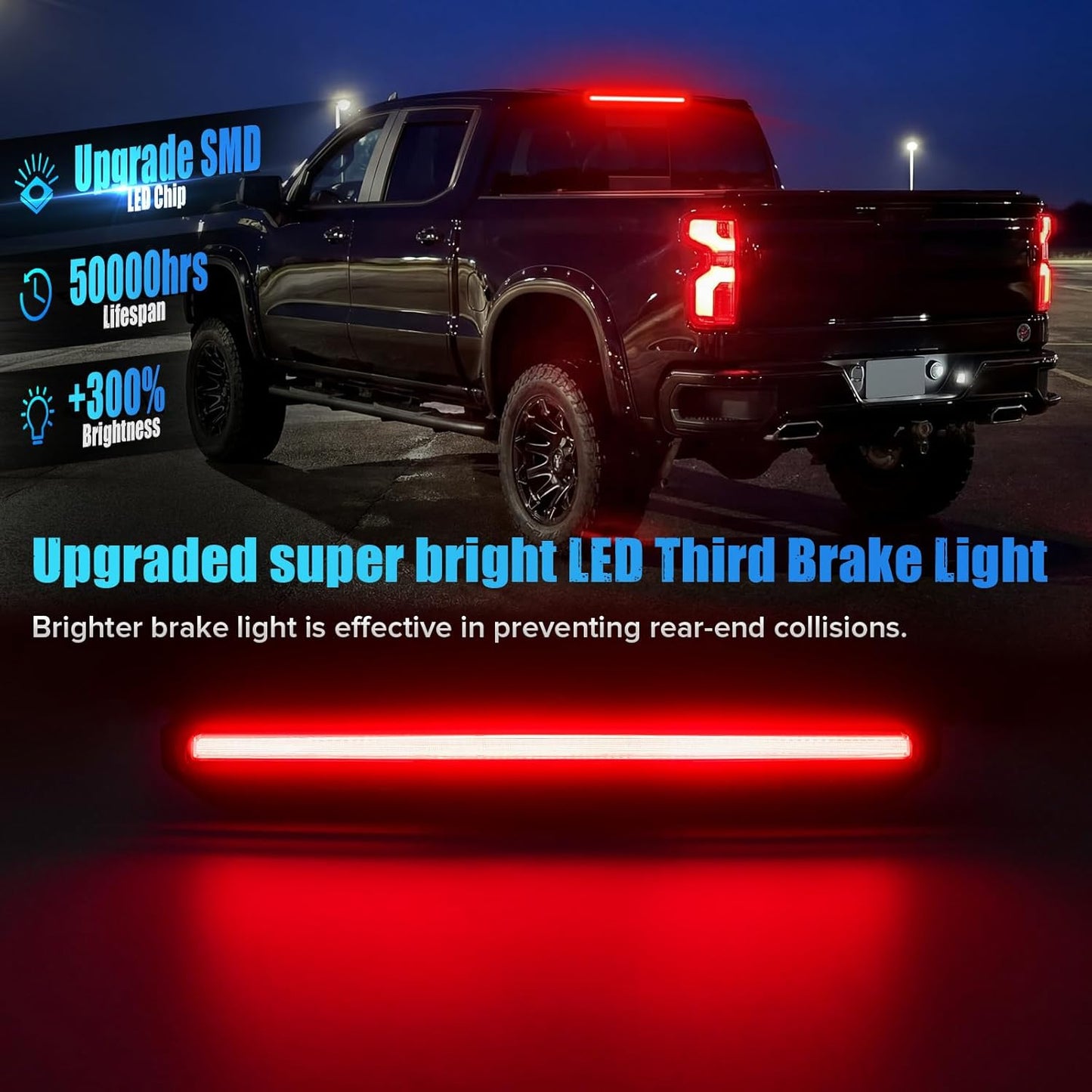2020-2026+ GMC Chevy 1500/2500/3500 Sierra Silverado Smoked Switchback LED Mirror Lights