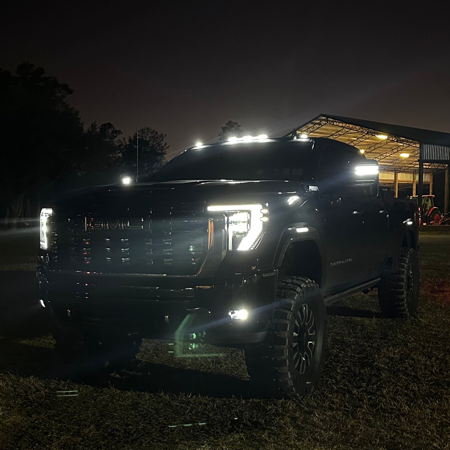 2020-2026+ GMC Chevy 1500/2500/3500 Sierra Silverado Smoked Switchback LED Mirror Lights