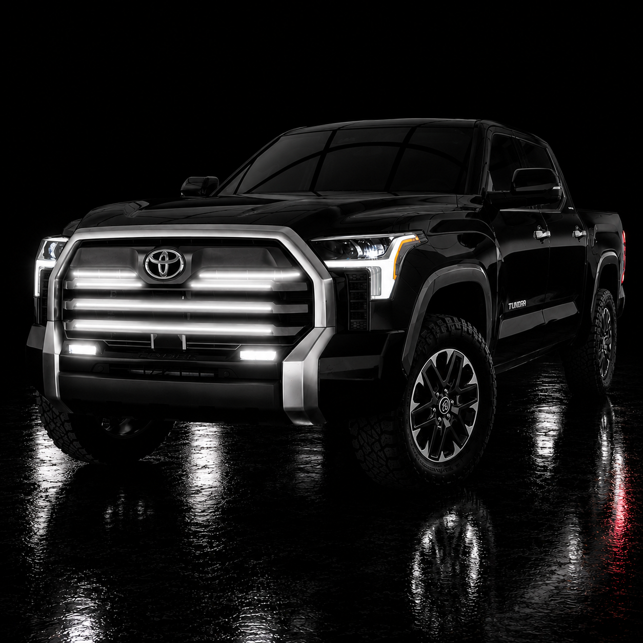 2022-2024 Toyota Tundra LED Grille Light Kit – SR, SR5 & Limited, White DRL Strip, IP67