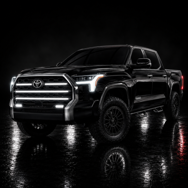 2022-2024 Toyota Tundra LED Grille Light Kit – Platinum & 1794, IP67, White DRL Strip