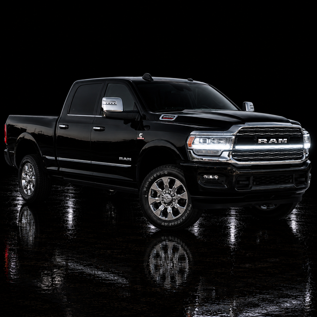 2023-2024 Ram 2500/3500 Limited LED Grille “Power” Bar – Single Strip, IP67, Black or Silver Frame