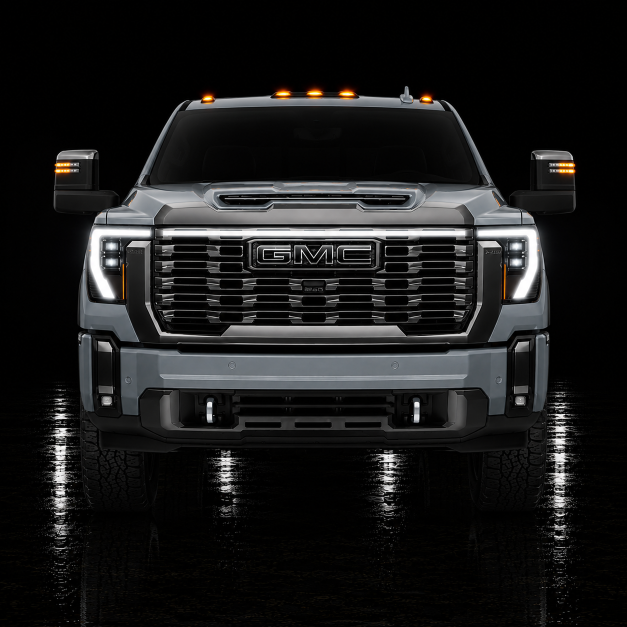 2024-2026 GMC Sierra 2500/3500 Denali & Denali Ultimate “Ghost” LED Grille Light Bar –, IP67
