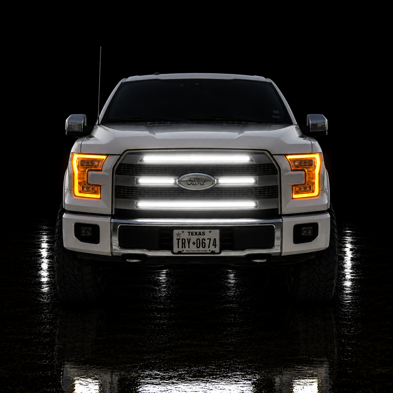 2015-2017 Ford F150 LED “Ghost” Grille Light Kit – Platinum, 6500 K White, IP67 Waterproof