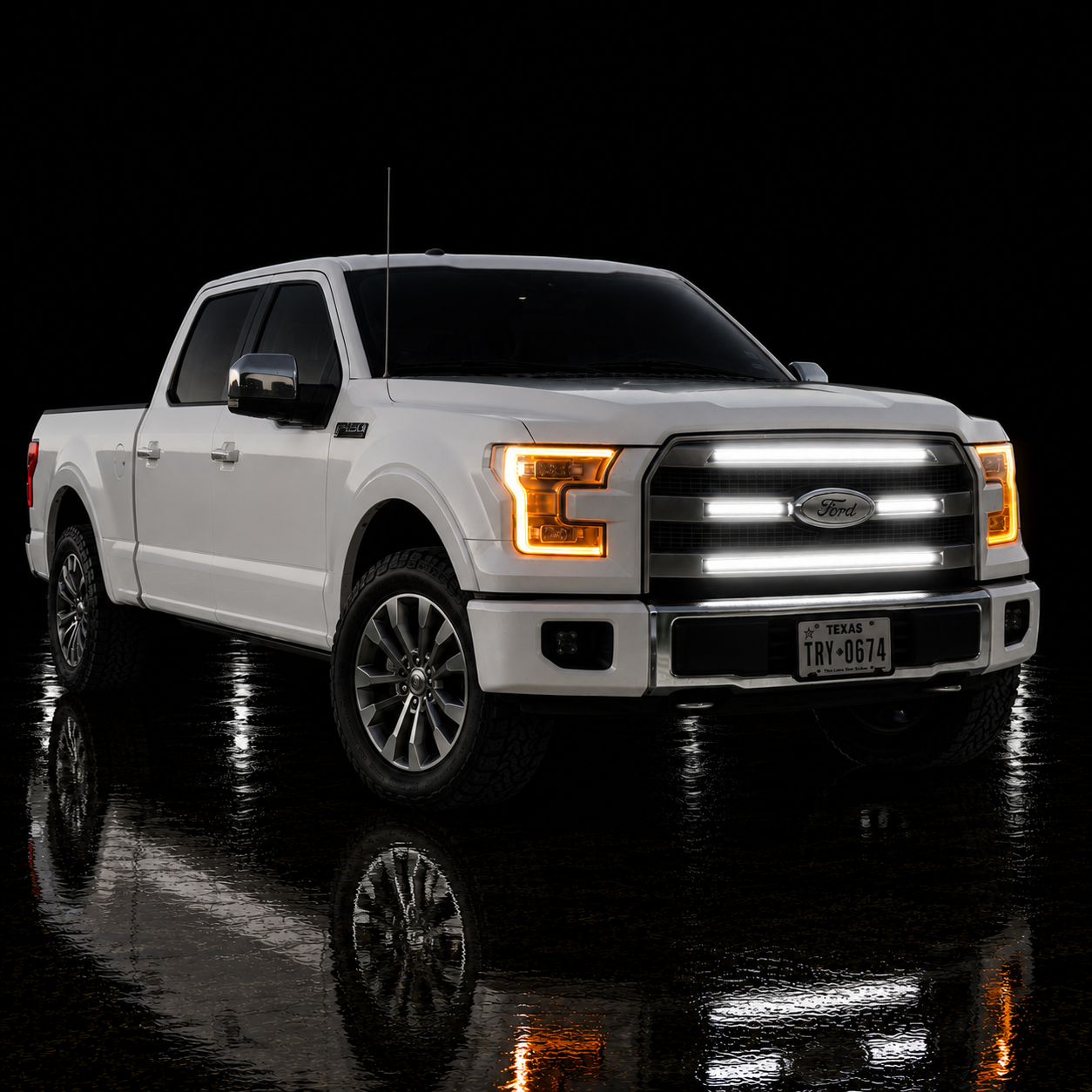 2015-2017 Ford F150 LED “Ghost” Grille Light Kit – Platinum, 6500 K White, IP67 Waterproof