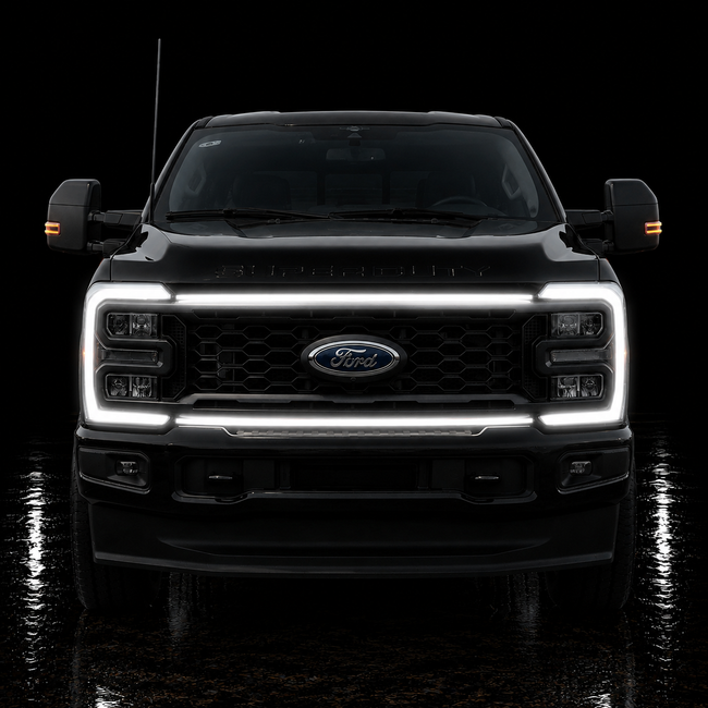 2023-2026 Ford Super Duty “Ghost” LED Grille Light Kit – F-250/F-350/F-450/F-550, IP67, Plug-and-Play Ready