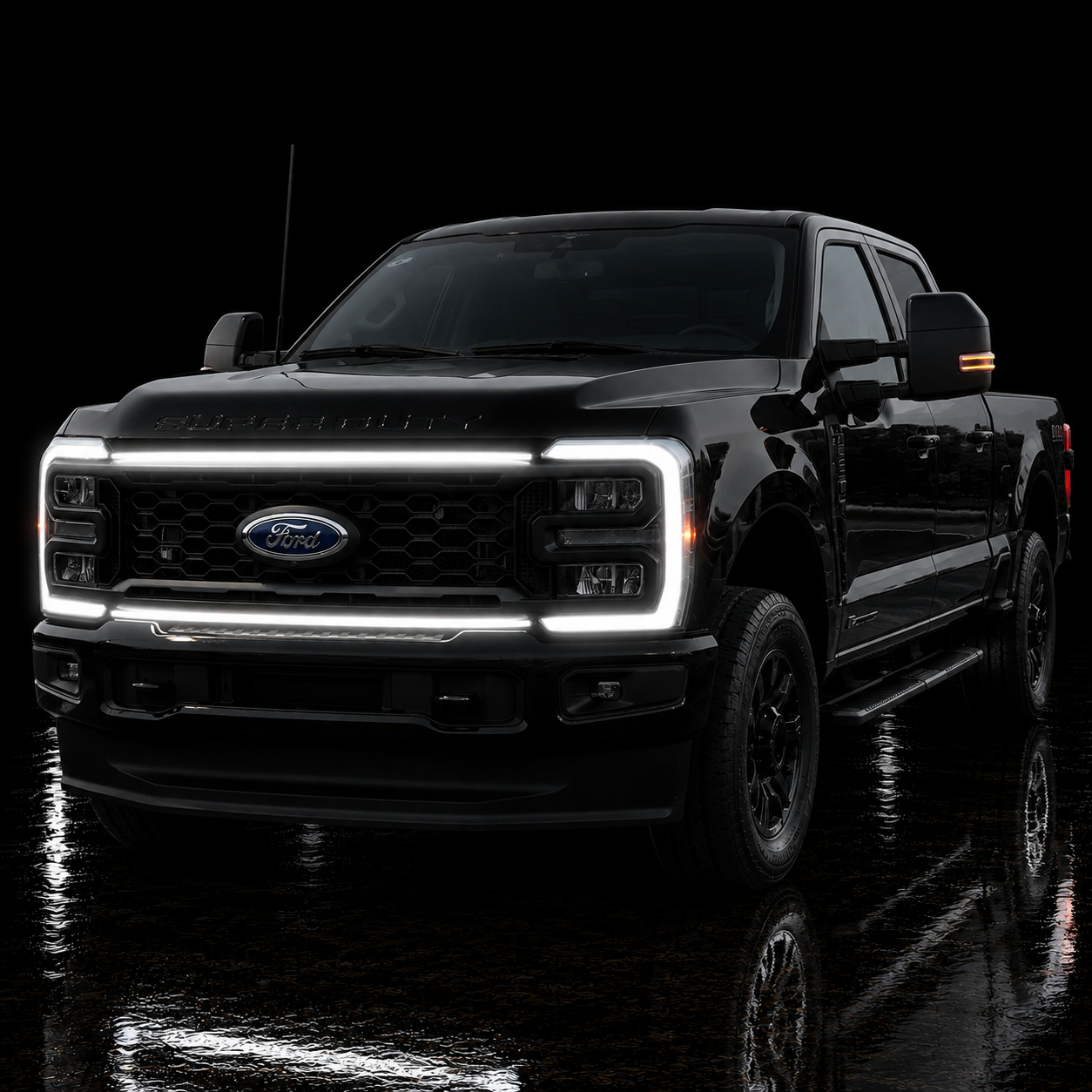 2023-2026 Ford Super Duty “Ghost” LED Grille Light Kit – F-250/F-350/F-450/F-550, IP67, Plug-and-Play Ready