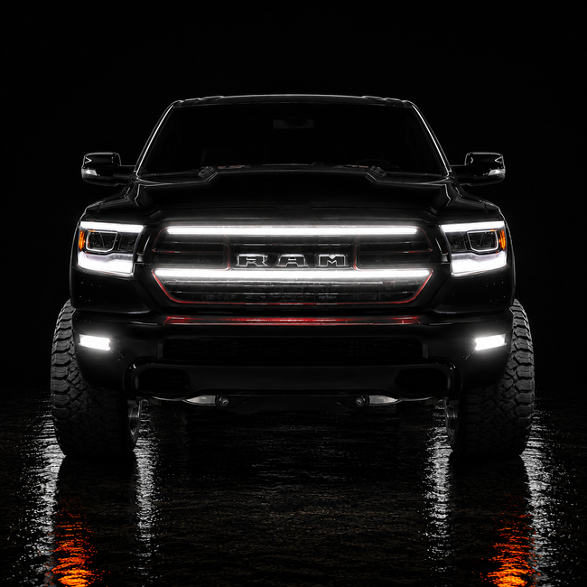 2019-2023 Ram 1500 Laramie (5th Gen) LED Grille Light Kit – IP67, Plug-and-Play Ready Accent Bar