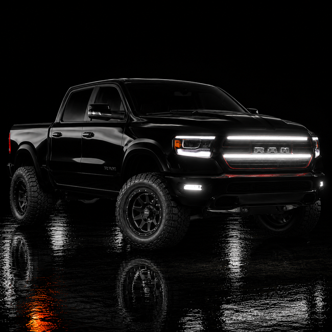 2019-2023 Ram 1500 Laramie (5th Gen) LED Grille Light Kit – IP67, Plug-and-Play Ready Accent Bar
