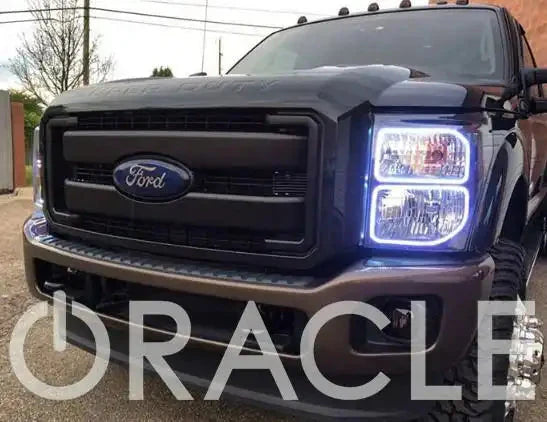2011-2016 Ford F250/F350 ORACLE LED Headlight Halo Kit (Square Ring Design)