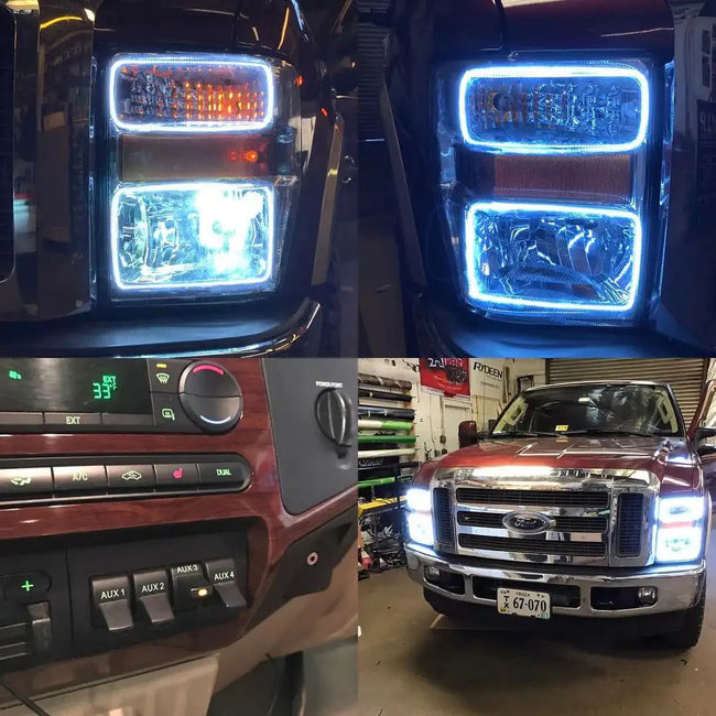 2008-2010 Ford F250/F350 Super Duty ORACLE Lighting LED Headlight Halo Kit
