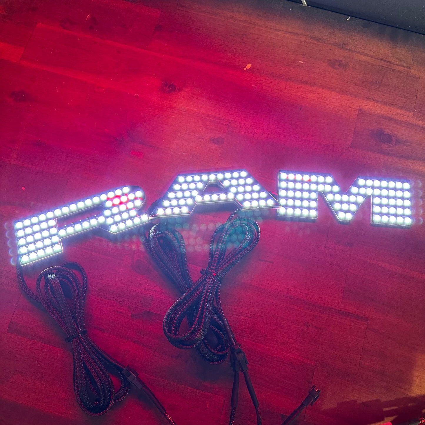 2019-2024 RAM RGBW Flow series LED Illuminated Badge Emblem Logo
