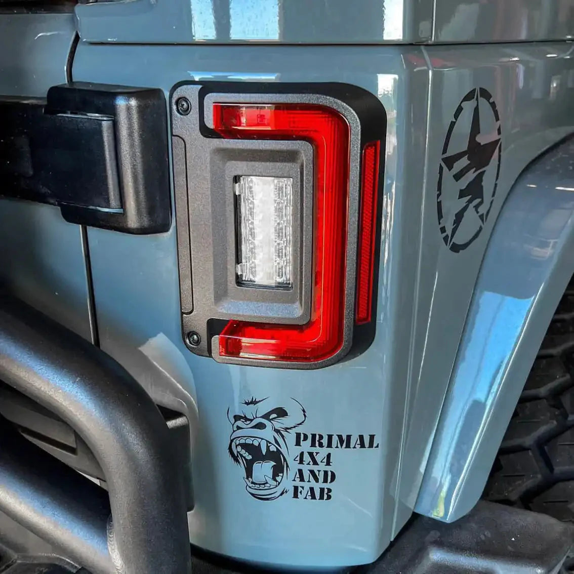 2007-2017 Jeep Wrangler JK ORACLE V2 Flush Mount LED Tail Lights - Low-Profile Trail Protection