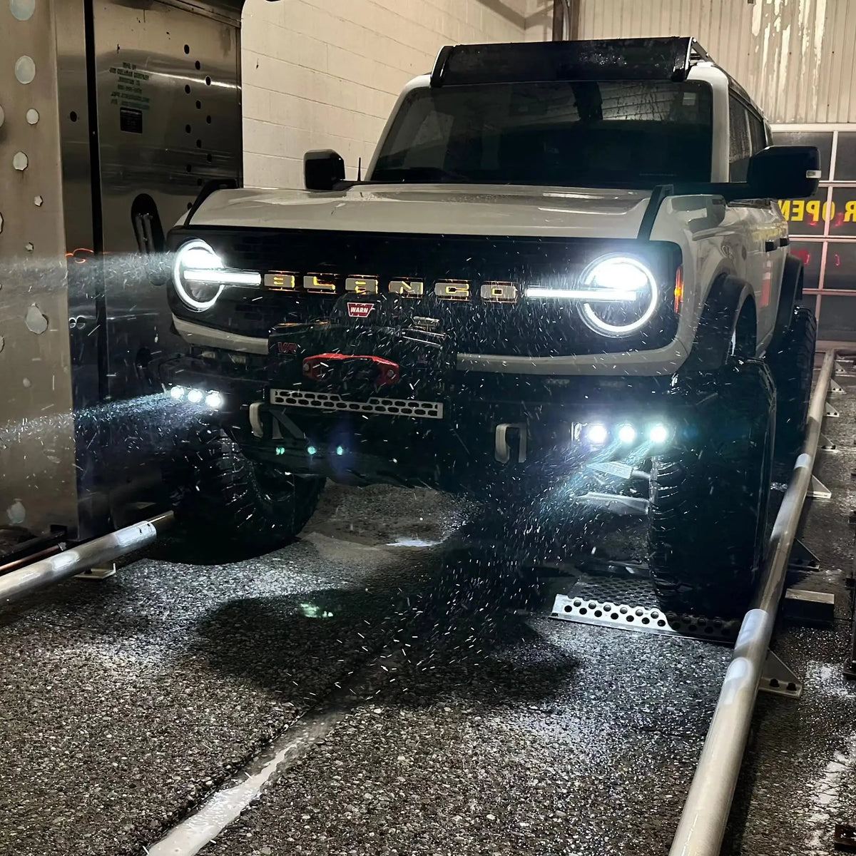 2021-2026 Ford Bronco ORACLE Lighting Off Road LASER Auxiliary Lights + LED Fog Light Kit for Steel Bumper