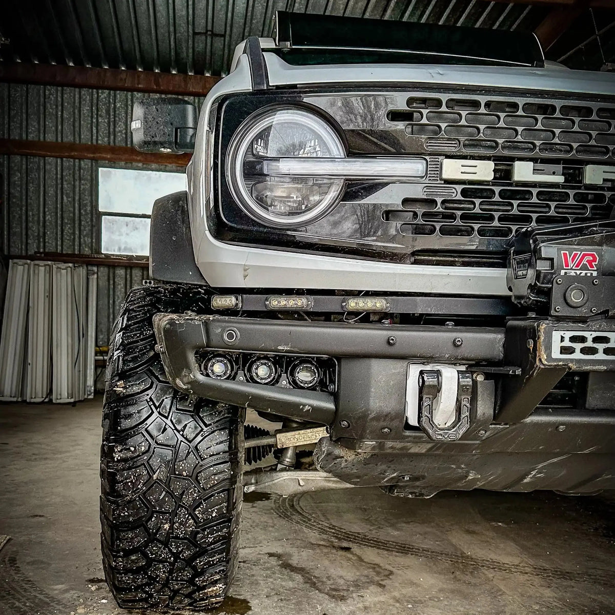 2021-2026 Ford Bronco ORACLE Lighting Off Road LASER Auxiliary Lights + LED Fog Light Kit for Steel Bumper