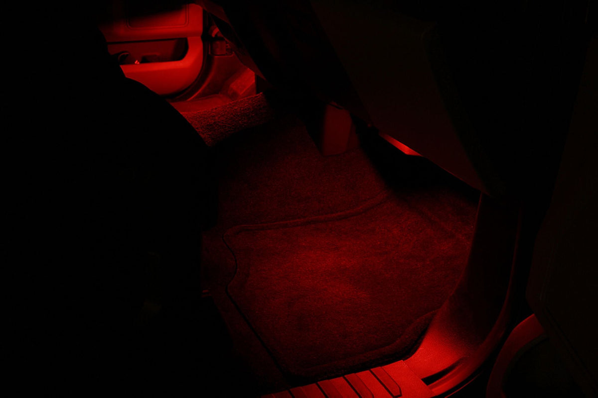 2009-2025 Ford F150 & 2011-2025 F250/F350/F450/F550 4-LED Footwell Lighting Kit