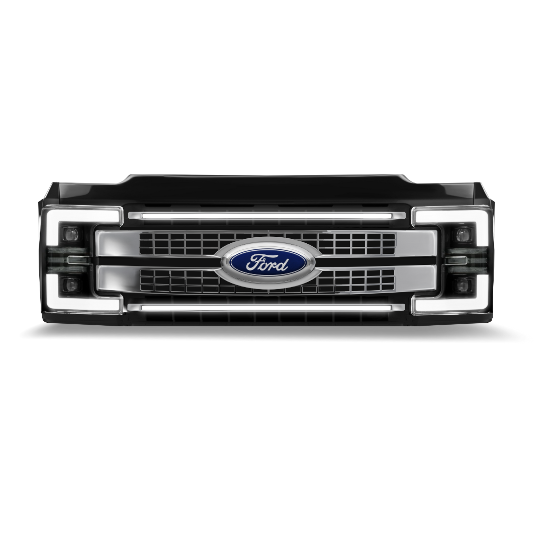 2017-2019 F250, F350, F450 & F550 Platinum Ghost Grill Lights