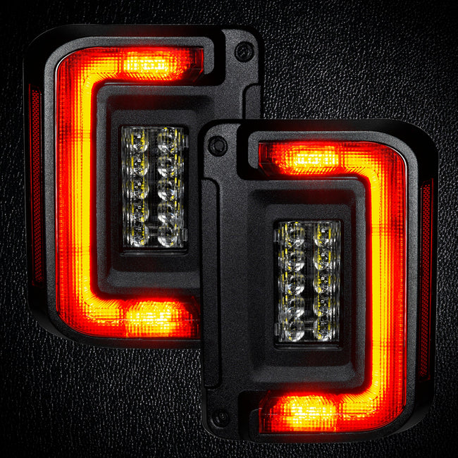 2007-2017 Jeep Wrangler JK ORACLE V2 Flush Mount LED Tail Lights - Low-Profile Trail Protection
