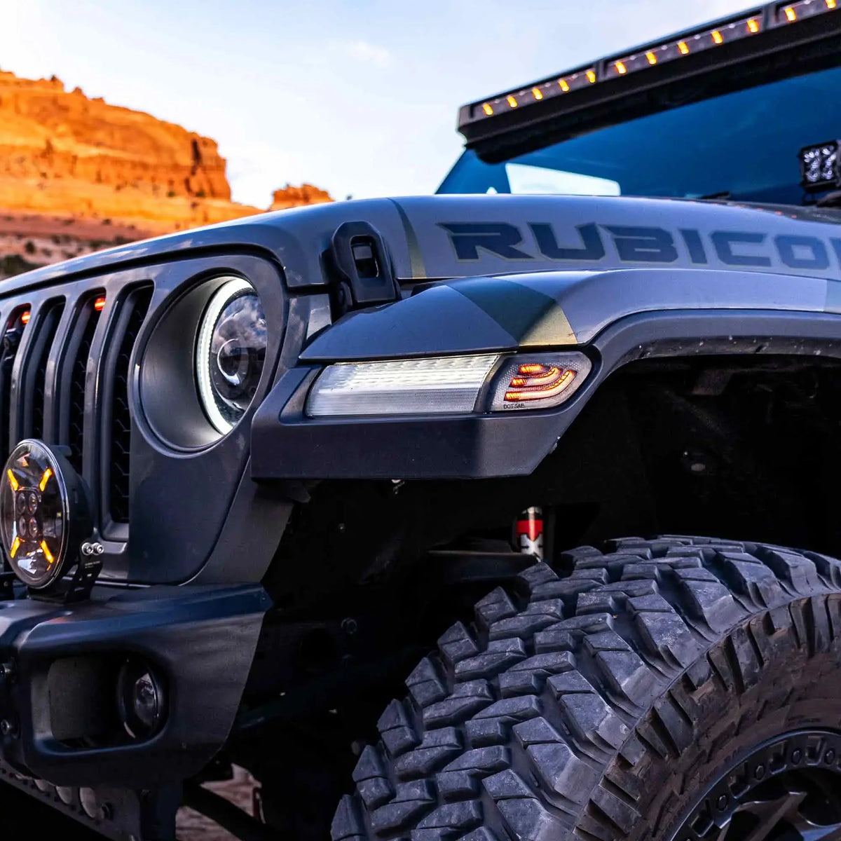 2018-2026 Jeep Wrangler JL & 2020-2026 Gladiator JT ORACLE Lighting "Smoked Lens" LED Front Side Markers