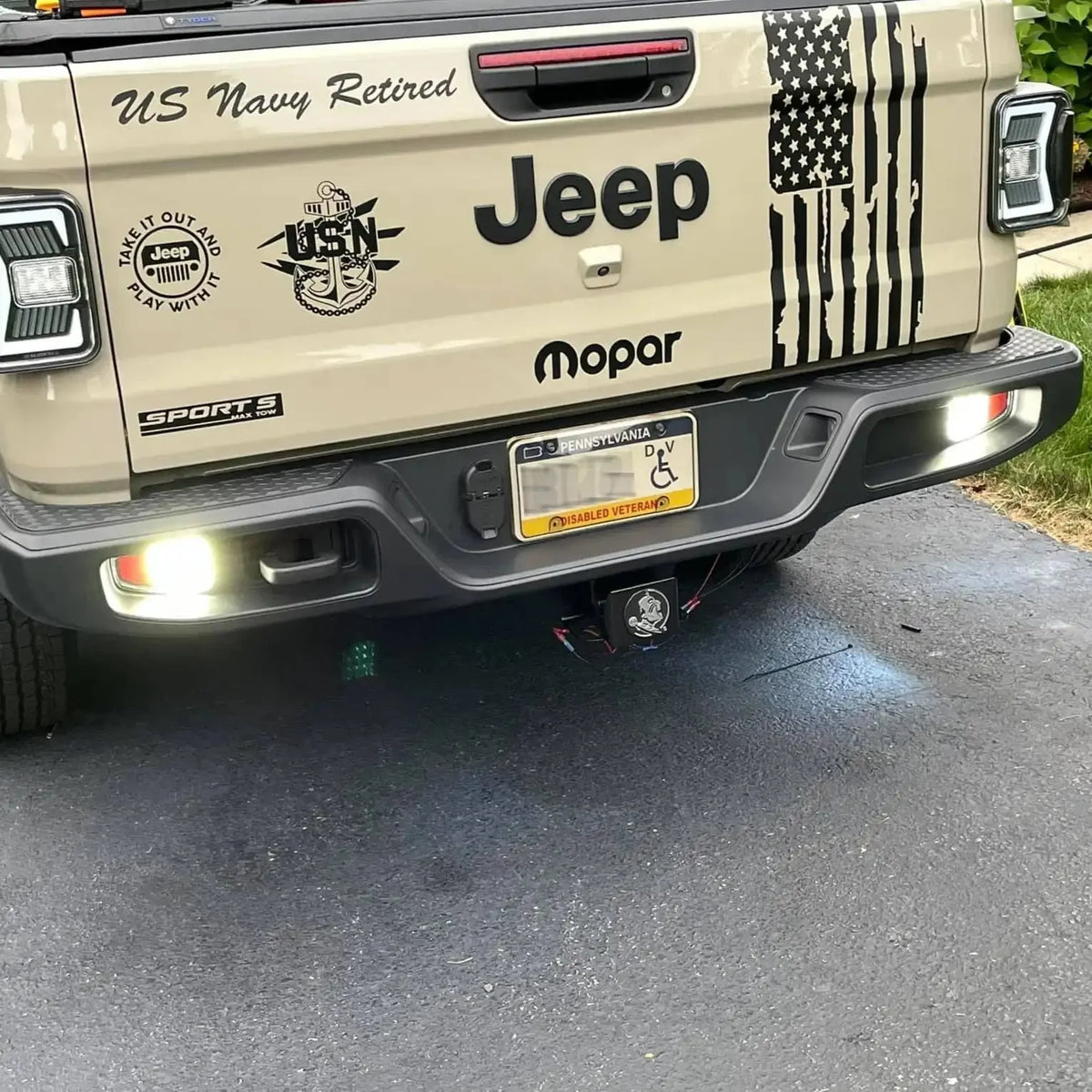 2020-2025 Jeep Gladiator JT ORACLE Rear Bumper LED Reverse Lights | 1,500 Lumens