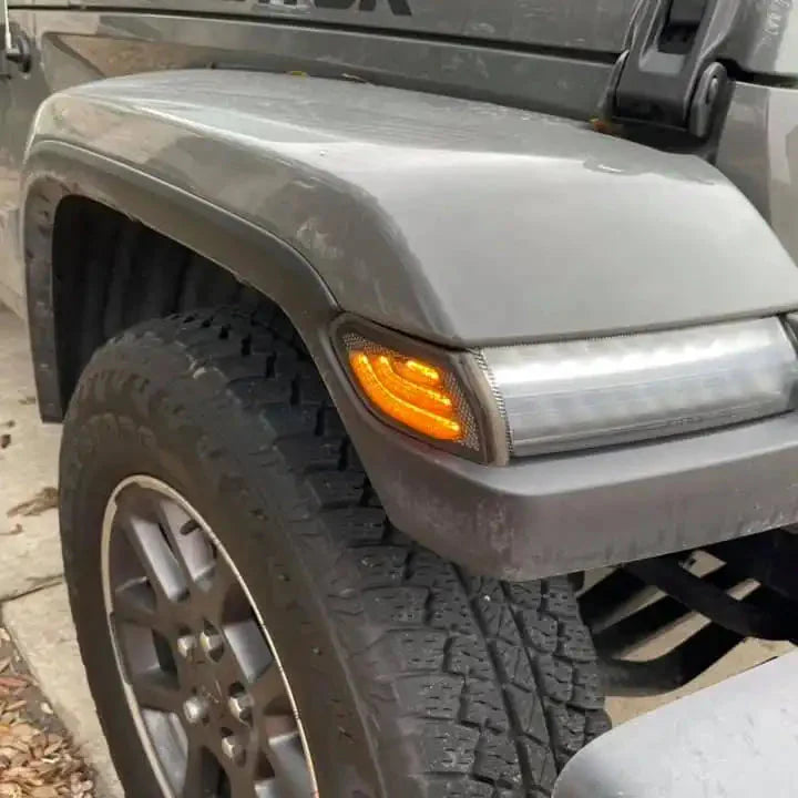2018-2026 Jeep Wrangler JL & 2020-2026 Gladiator JT ORACLE Lighting "Smoked Lens" LED Front Side Markers