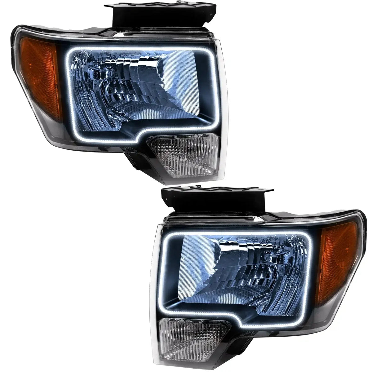 2009-2014 Ford F150 ORACLE Lighting Pre-Assembled Halo Headlights - Non HID - Chrome Housing