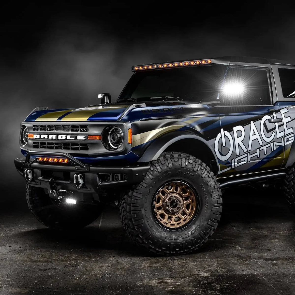 2021-2025 Ford Bronco ORACLE Integrated Roof LED Light Bar – 18,000 Lumens 240W