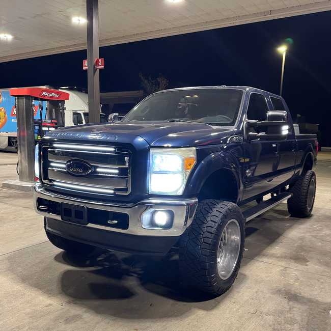 2011-2016 Ford F250/350/450/550 Center Grille Lights XL,XLT,Lariat, King Ranch, Platinum