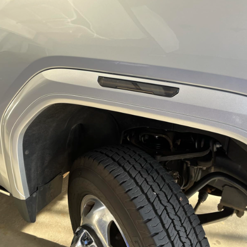 2020-2026+ GMC Sierra HD 2500/3500 Smoked White Amber SCANNING LED Side Markers