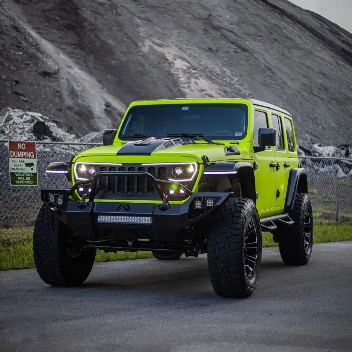 2018-2026 Jeep Wrangler JL & 2020-2026 Gladiator JT ORACLE VECTOR Pro Series II Full LED Grille