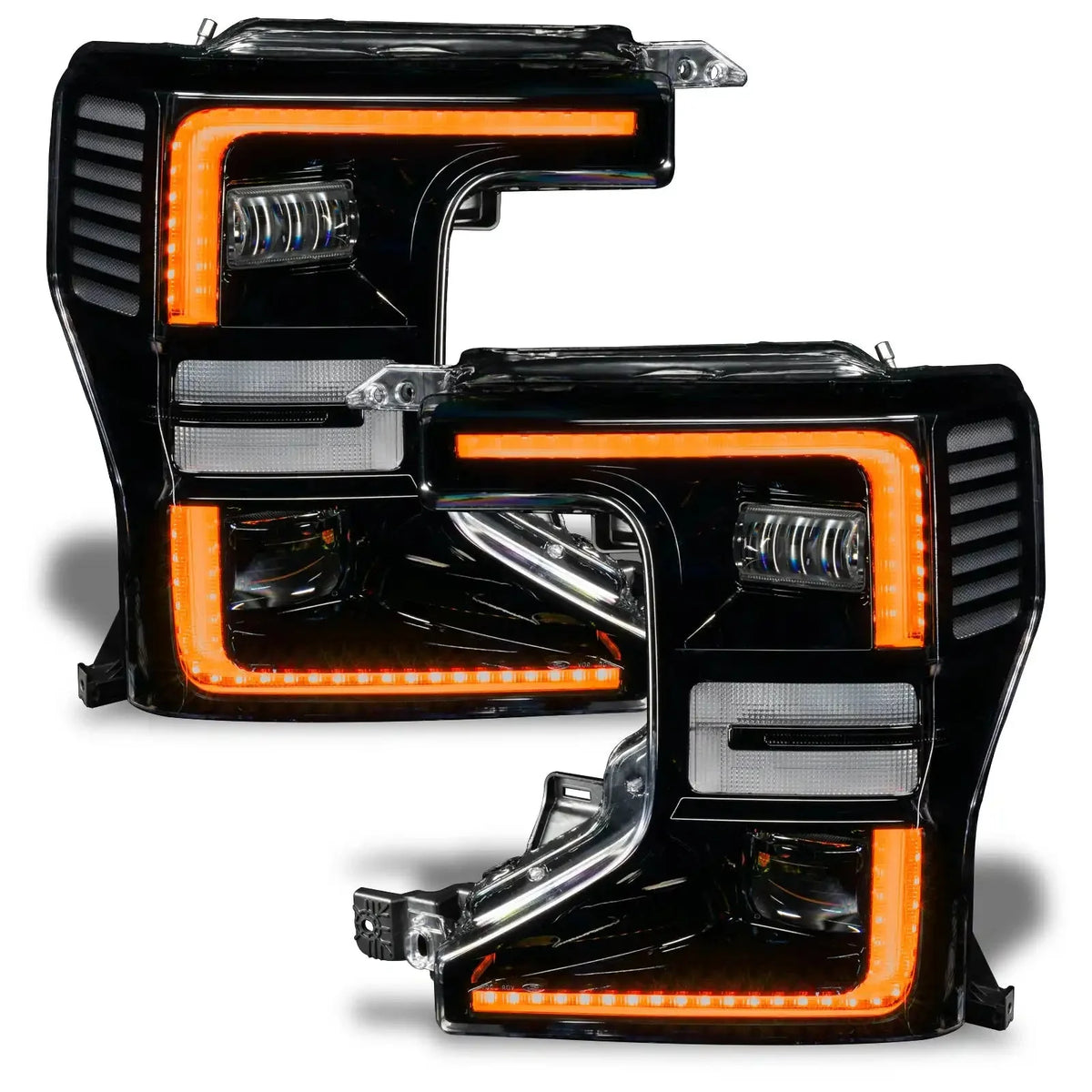 2020-2022 Ford F250/F350 Super Duty ORACLE Dynamic ColorSHIFT Headlight DRL Upgrade Kit w/Switchback Turn Signals