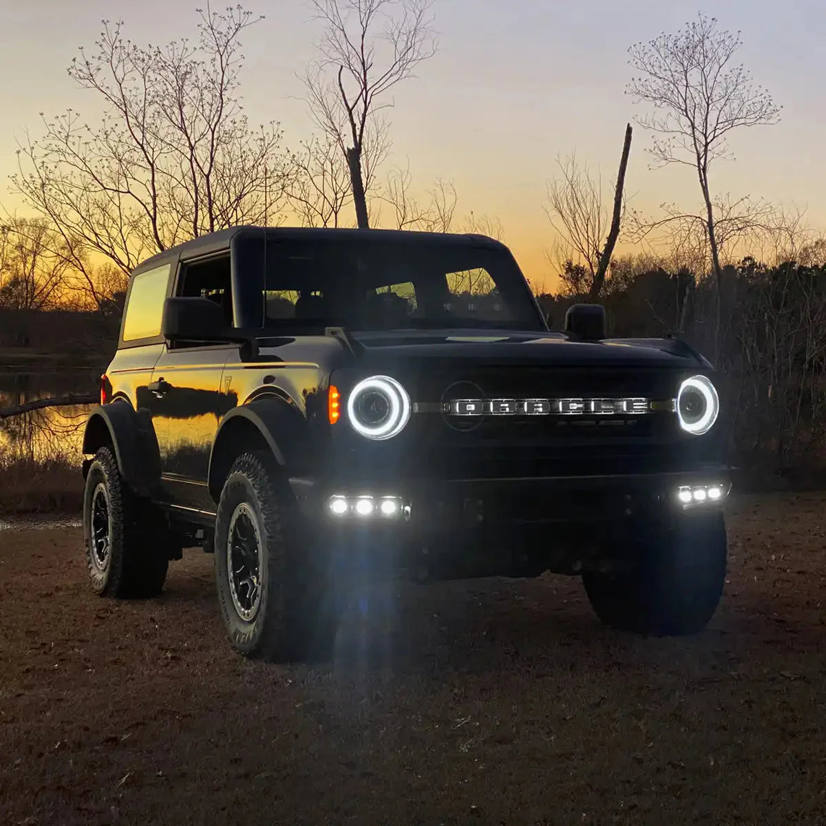 2021-2026 Ford Bronco ORACLE Triple LED Fog Light Kit for Steel Modular Bumper