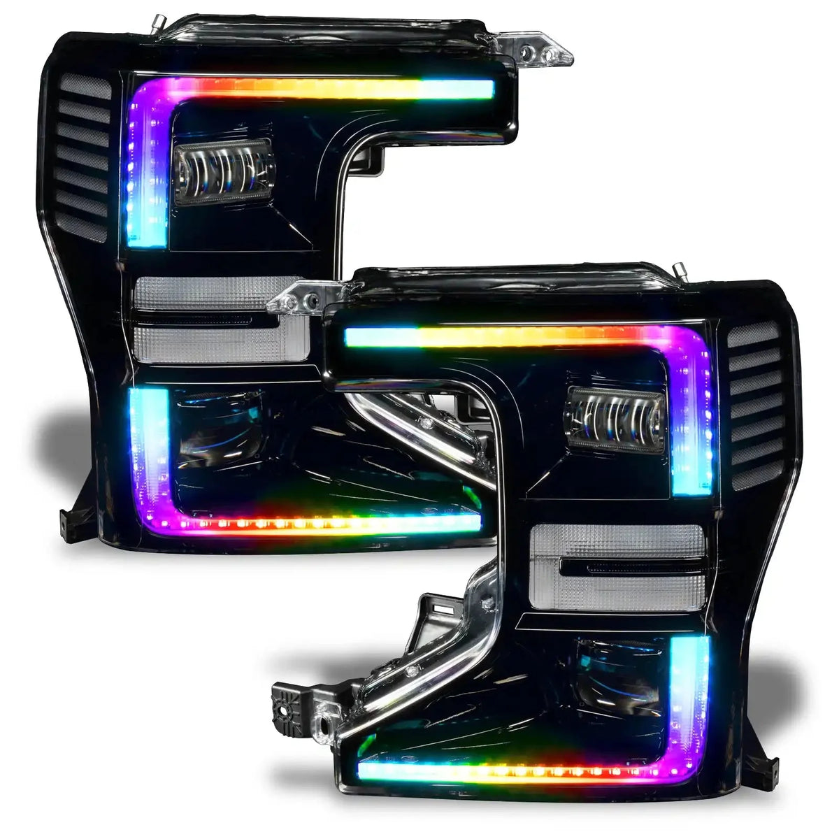 2020-2022 Ford F250/F350 Super Duty ORACLE Dynamic ColorSHIFT Headlight DRL Upgrade Kit w/Switchback Turn Signals