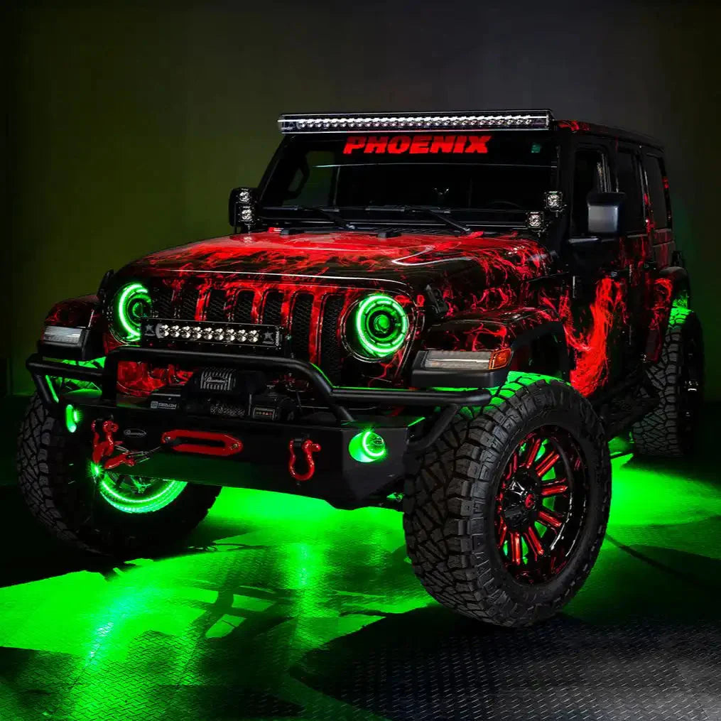 2018-2025 Jeep Wrangler JL & 2020-2025 Gladiator JT ORACLE Lighting Oculus™ ColorSHIFT Bi-LED Projector Headlights