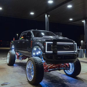 2017-2019 Ford Super Duty Platinum “Ghost” 35″ LED Grille Light Bar – F-250/350/450/550, IP67, Sequential Ready
