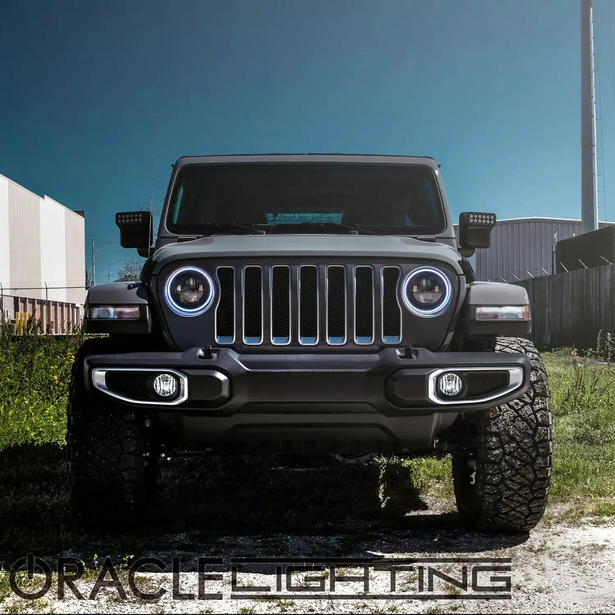 2018-2025 Jeep Wrangler JL ORACLE Lighting Adjustable 7-Inch Headlight Brackets (Pair)
