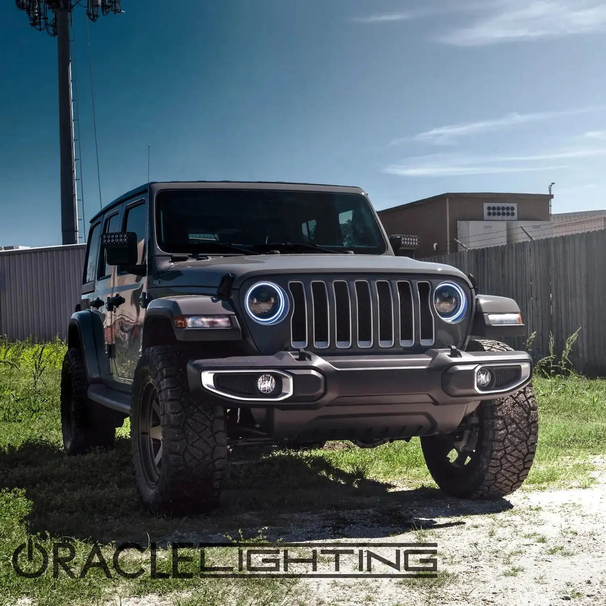 2018-2025 Jeep Wrangler JL ORACLE Lighting Adjustable 7-Inch Headlight Brackets (Pair)