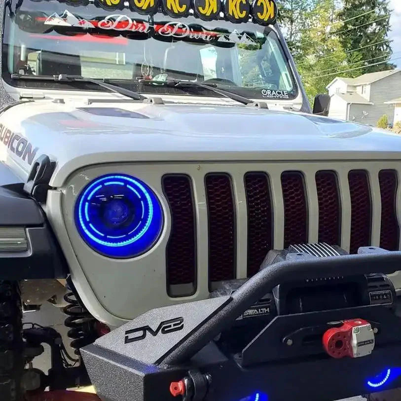 2018-2025 Jeep Wrangler JL & 2020-2025 Gladiator JT ORACLE Lighting Oculus™ ColorSHIFT Bi-LED Projector Headlights