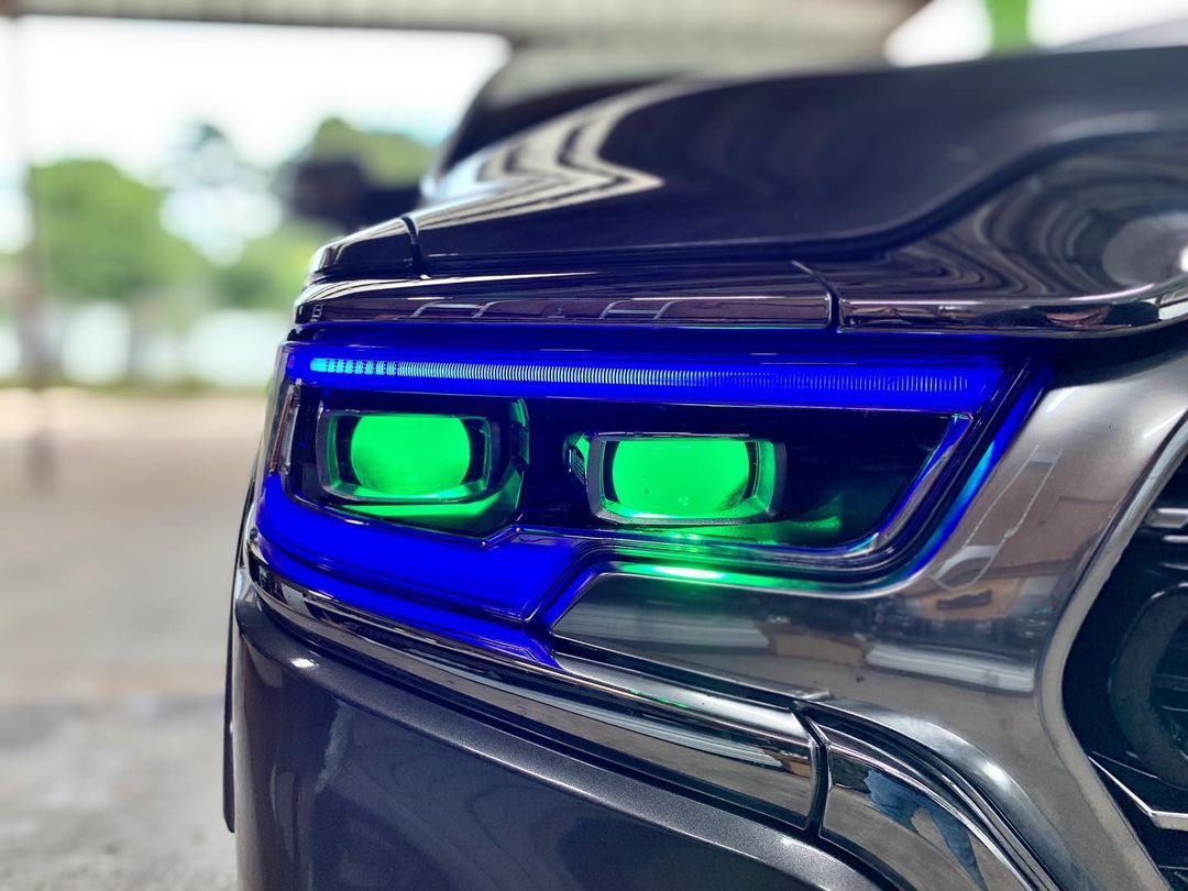 2019-2024 RAM 1500 ORACLE Lighting RGBW+A Headlight DRL Upgrade Kit - LED Projector Headlights