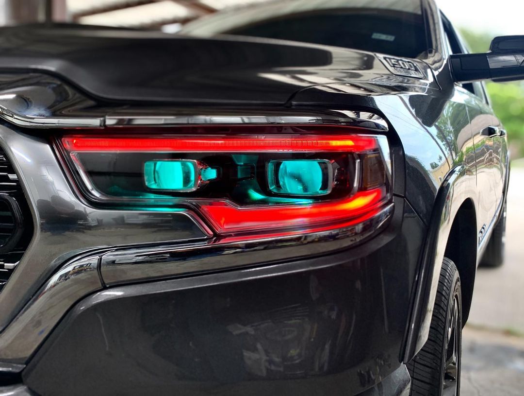 2019-2024 RAM 1500 ORACLE Lighting RGBW+A Headlight DRL Upgrade Kit - LED Projector Headlights