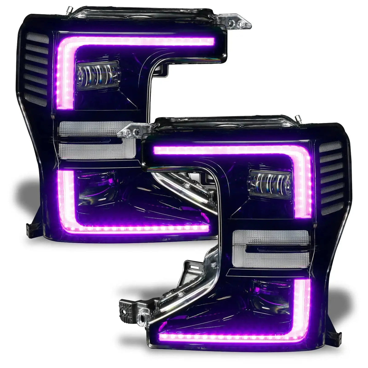 2020-2022 Ford F250/F350 Super Duty ORACLE Dynamic ColorSHIFT Headlight DRL Upgrade Kit w/Switchback Turn Signals