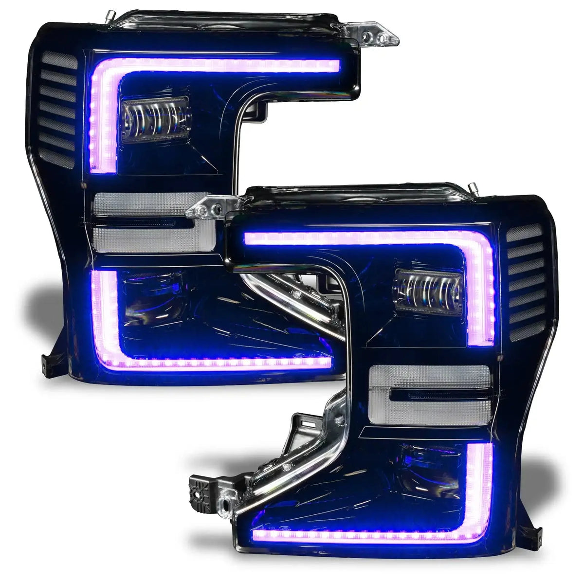 2020-2022 Ford F250/F350 Super Duty ORACLE Dynamic ColorSHIFT Headlight DRL Upgrade Kit w/Switchback Turn Signals