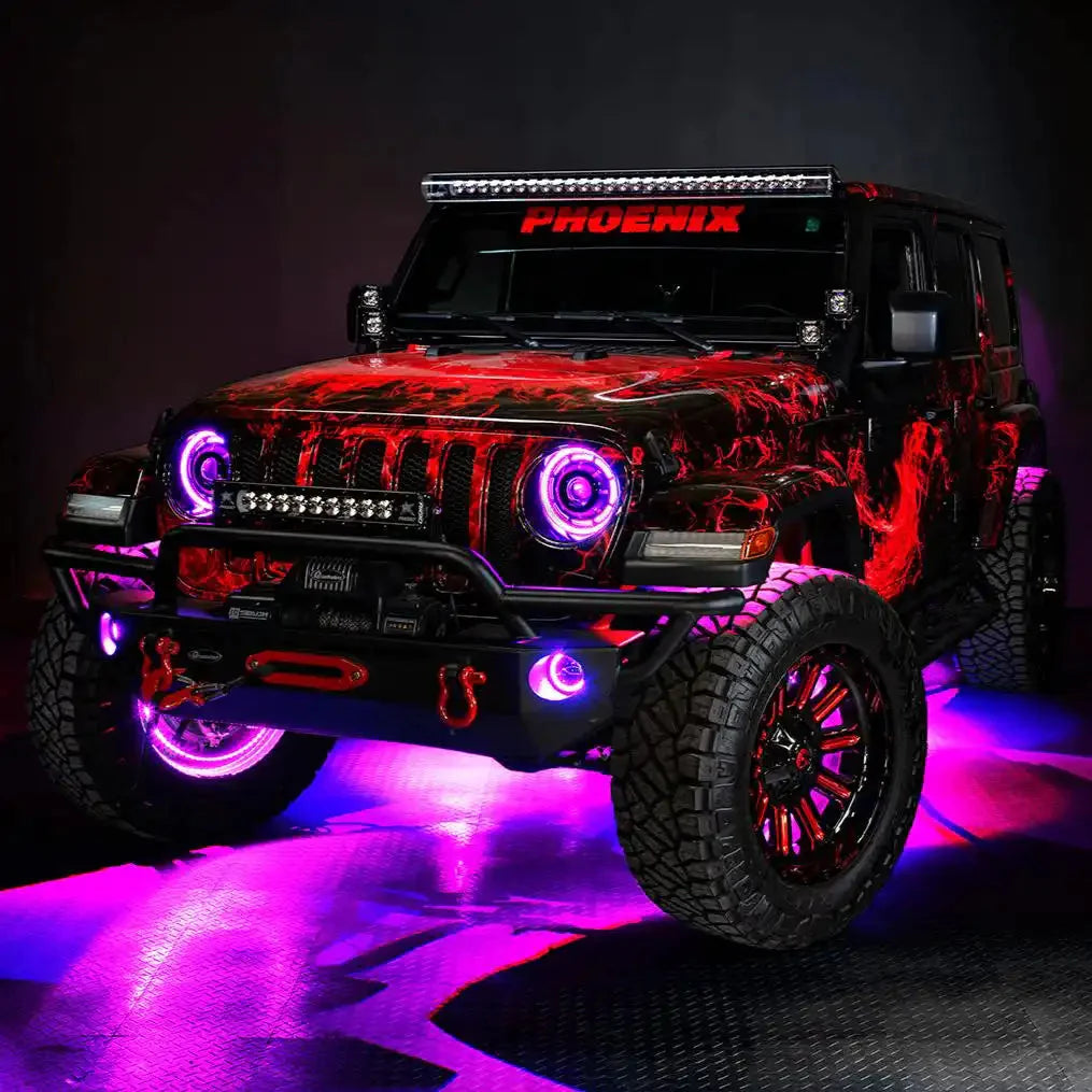 2018-2025 Jeep Wrangler JL & 2020-2025 Gladiator JT ORACLE Lighting Oculus™ ColorSHIFT Bi-LED Projector Headlights